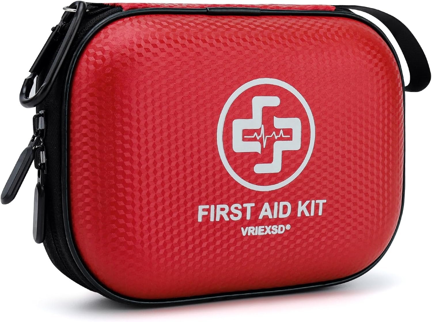 Mini First Aid Kit – 150 Piece Small Waterproof Hard Shell Medical Kit for Home